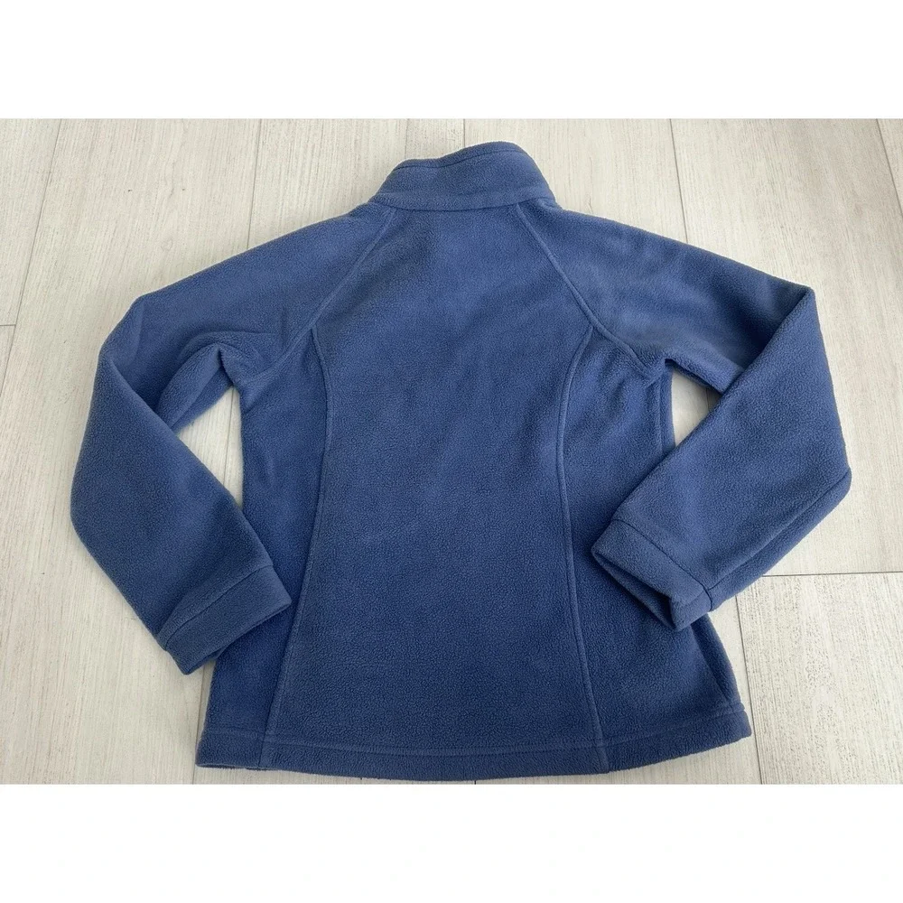Columbia Fleece Jacket‎ Kids Full Zip Long Sleeve Mock Neck Size M Purple